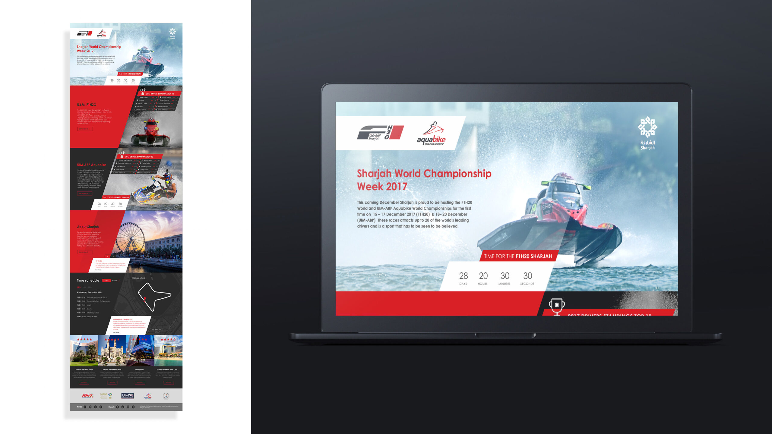 Examples of pages created to allow third-party tourism partners to add and manage content for their own hotels, restaurants, activities, and promotions.