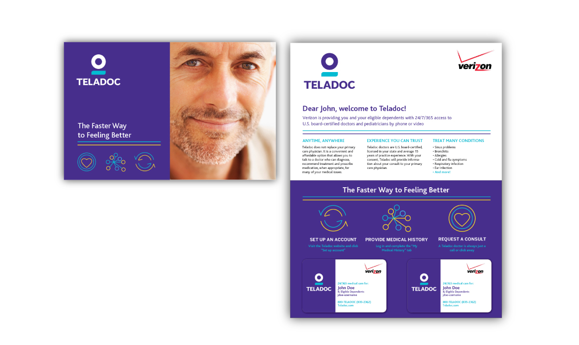 examples of the design system designed and developed for teladoc