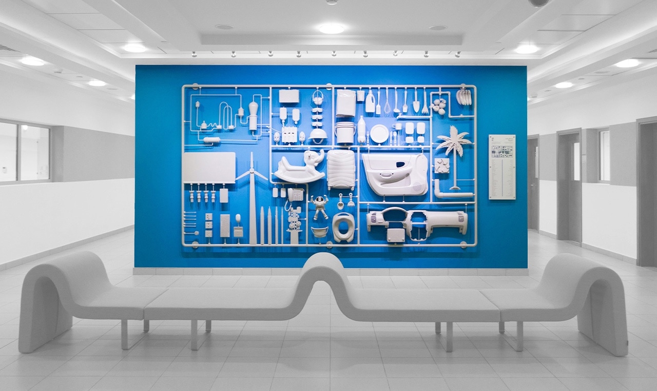 Plastic Wall developed for Borouge’s state-of-the-art Innovation Centre