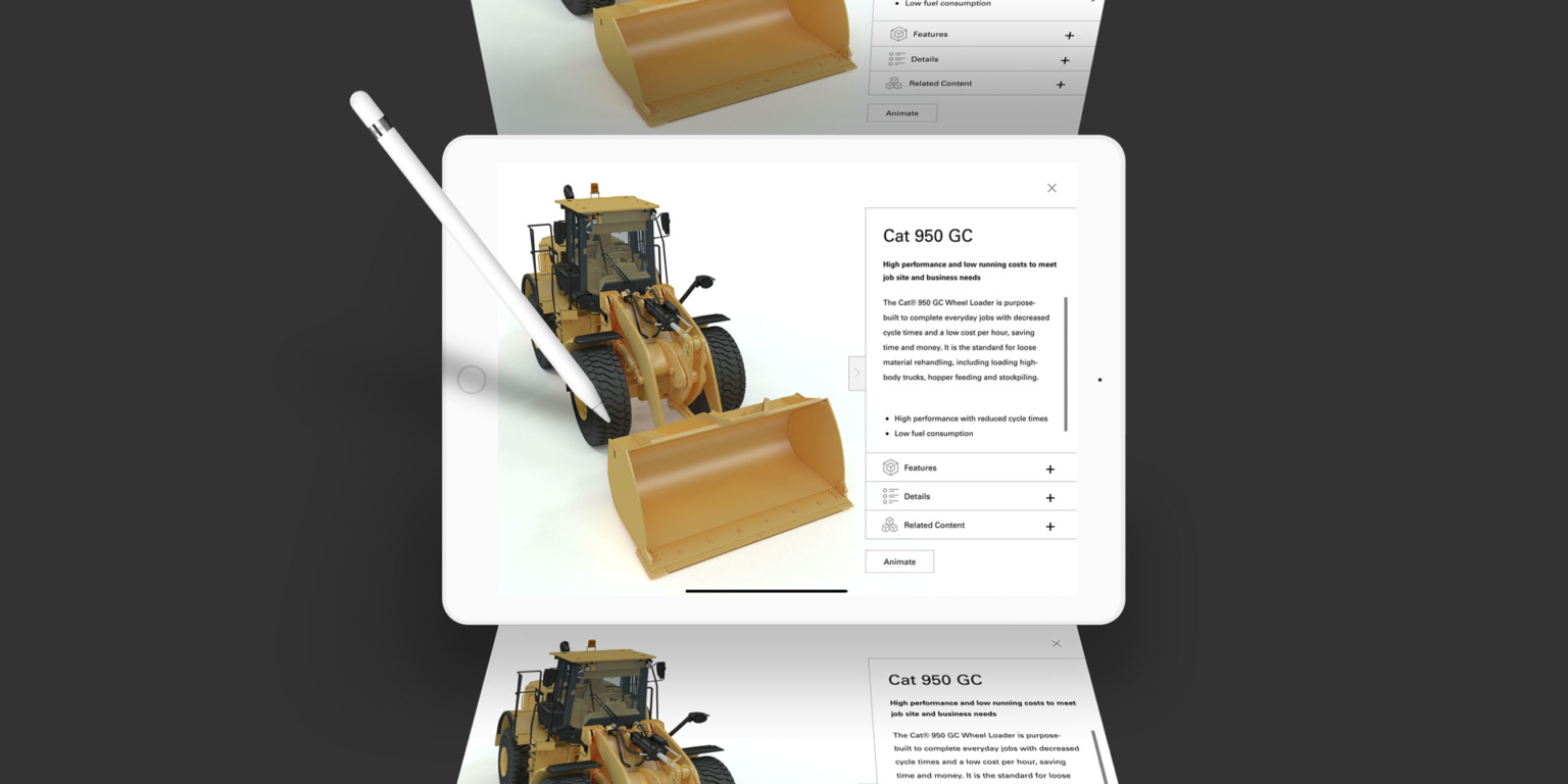 Examples of screen layouts for displaying product details and specifications