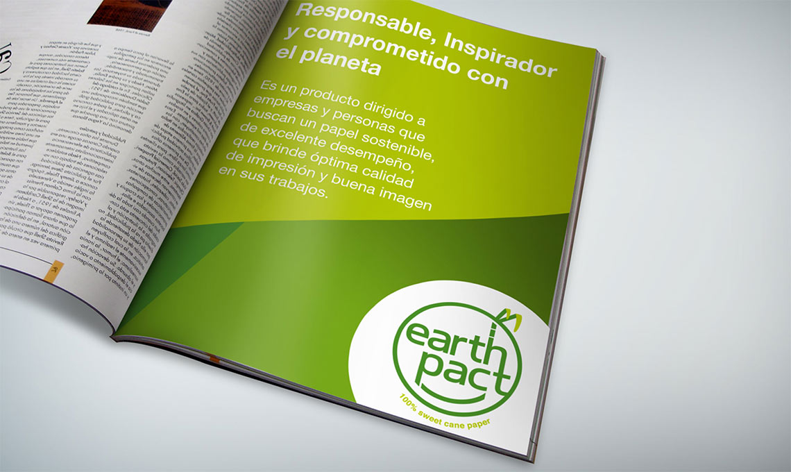 Earthpad magazine cover design for Earth Pact.