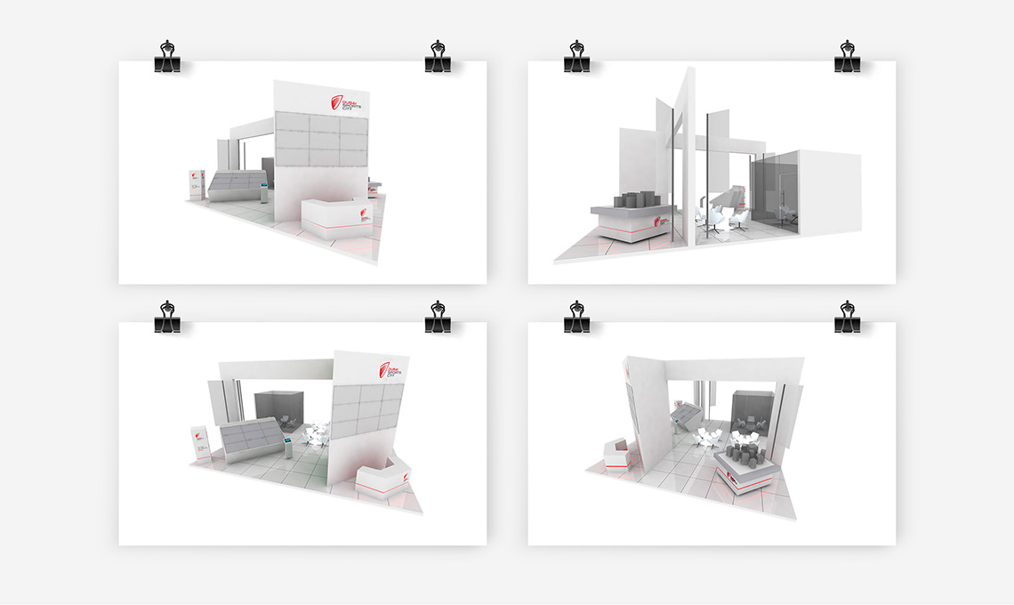 Four pictures exhibiting home decor and furnishings including a sofa.