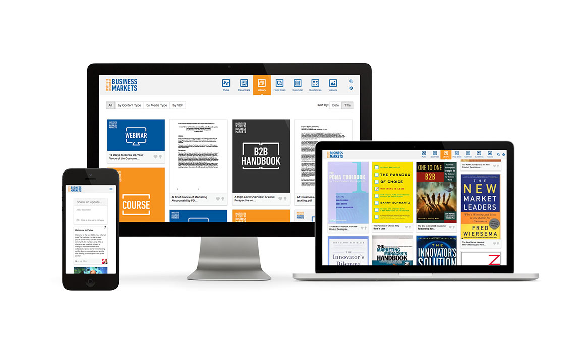 A laptop, tablet, and phone are displaying a website illustrating brand potential.