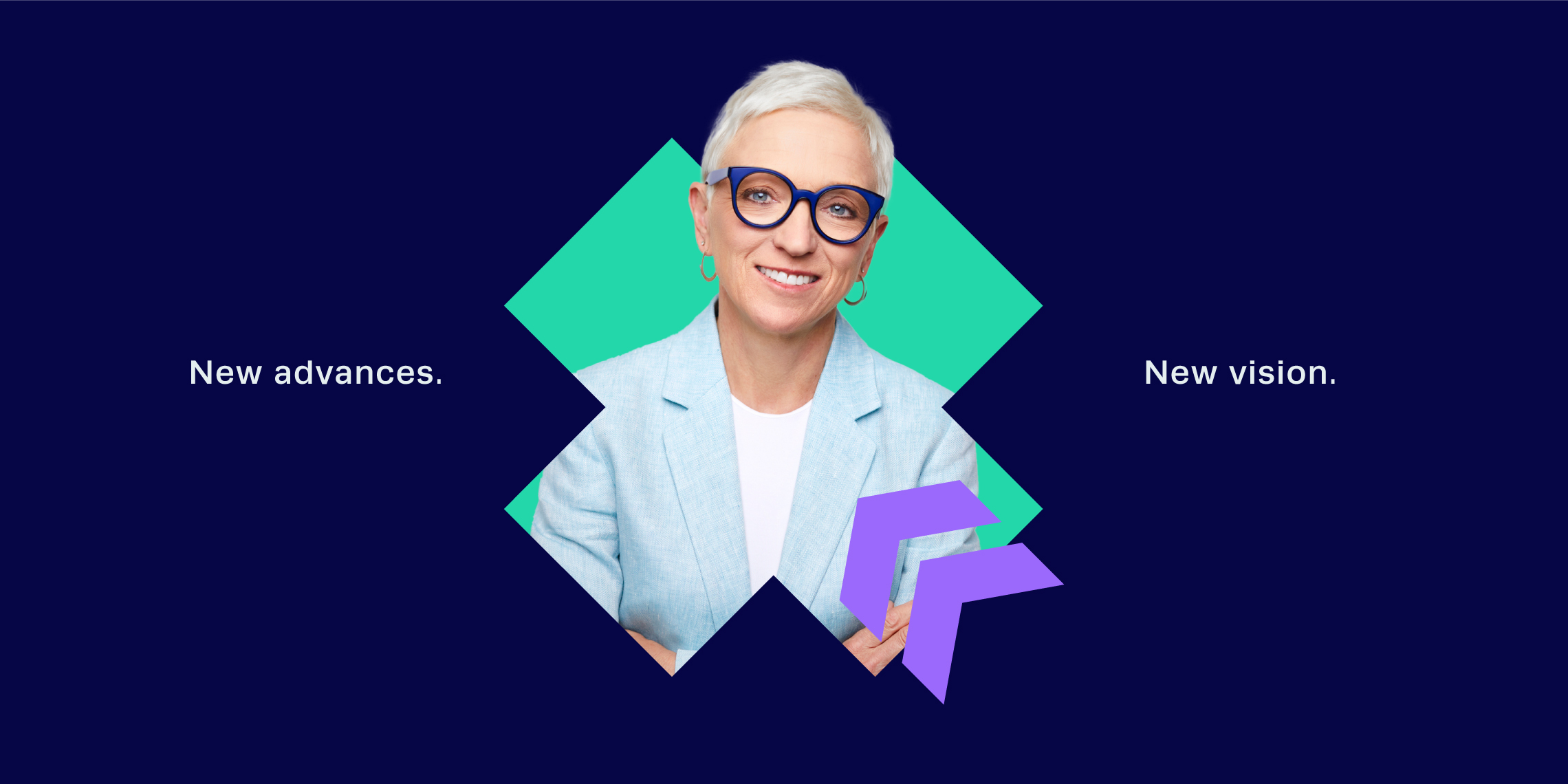 Examples of the design system developed for Kipu with key phrases: New advances. New vision